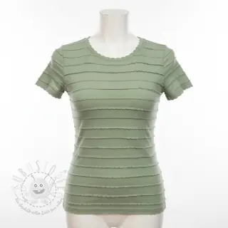Jersey RUFFLES sage