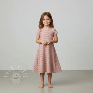 Jersey RUFFLES powder pink