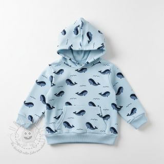 Sweat kuschel JOGGING Whales blue