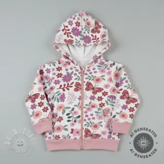Sweatstoff Flowers Azriel offwhite