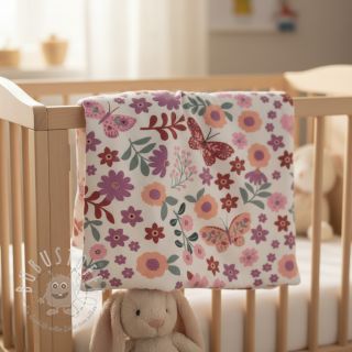 Sweatstoff Flowers Azriel offwhite