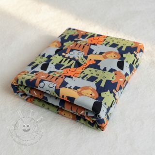 Sweatstoff Animaland navy