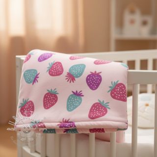 Sweat kuschel JOGGING Strawberries pink