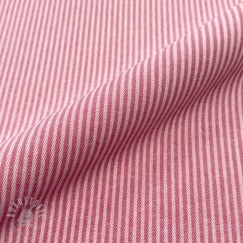 Dekostoff DOBBY Colored stripe fuchsia