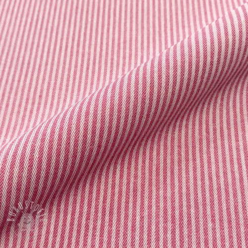 Dekostoff DOBBY Colored stripe fuchsia