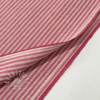 Dekostoff DOBBY Colored stripe fuchsia