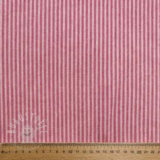 Dekostoff DOBBY Colored stripe fuchsia