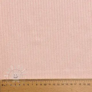 Dekostoff DOBBY Colored stripe light pink