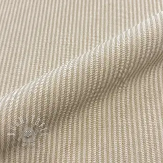 Dekostoff DOBBY Colored stripe sand