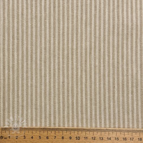 Dekostoff DOBBY Colored stripe sand