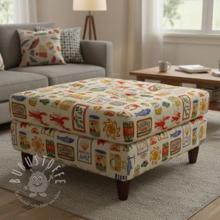 Dekostoff Mediterranean Vibe digital print