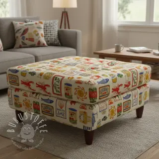 Dekostoff Mediterranean Vibe digital print