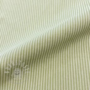 Dekostoff DOBBY Colored stripe light green