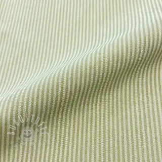 Dekostoff DOBBY Colored stripe light green