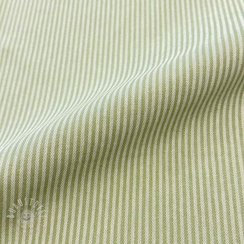 Dekostoff DOBBY Colored stripe light green