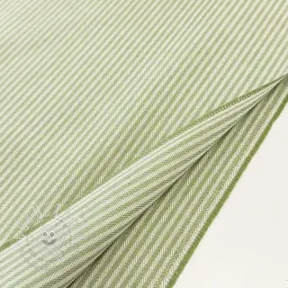 Dekostoff DOBBY Colored stripe light green