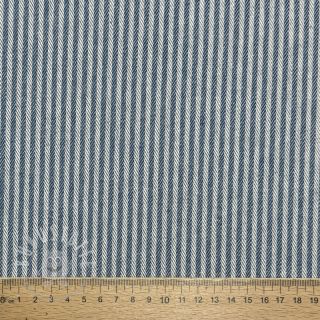 Dekostoff DOBBY Colored stripe blue