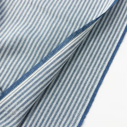 Dekostoff DOBBY Colored stripe blue