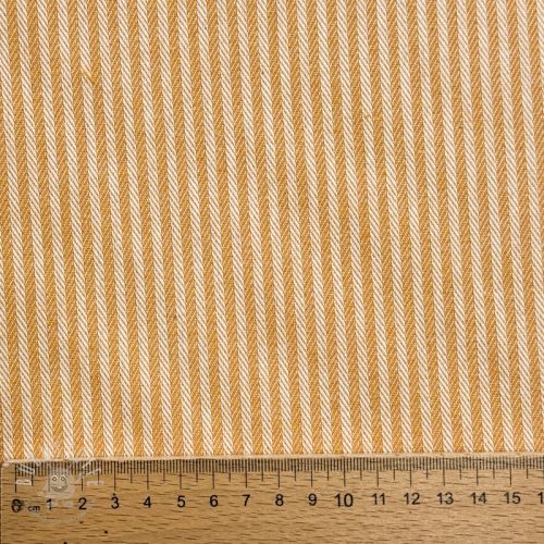 Dekostoff DOBBY Colored stripe ochre