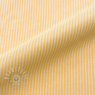 Dekostoff DOBBY Colored stripe warm yellow