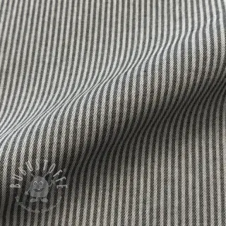 Dekostoff DOBBY Colored stripe graphite