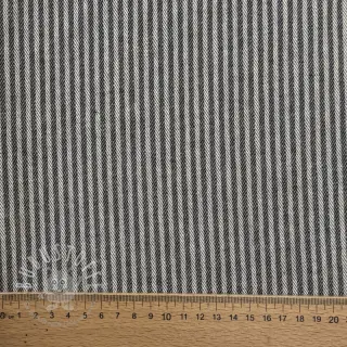 Dekostoff DOBBY Colored stripe graphite
