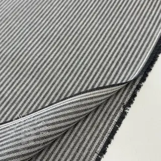 Dekostoff DOBBY Colored stripe graphite