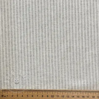 Dekostoff DOBBY Colored stripe light grey