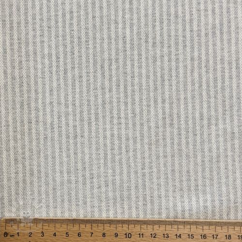 Dekostoff DOBBY Colored stripe light grey