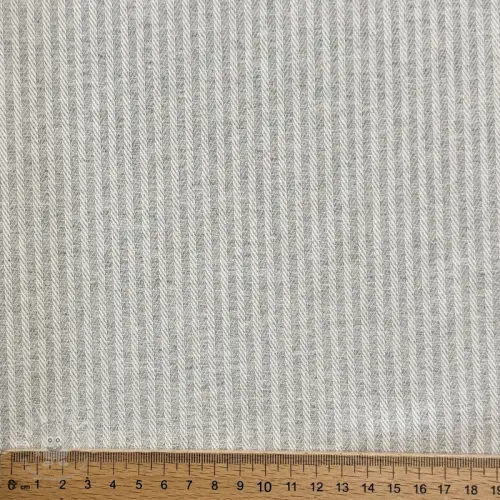 Dekostoff DOBBY Colored stripe light grey