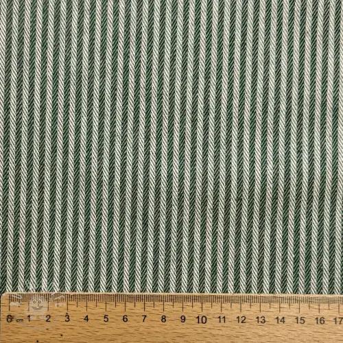 Dekostoff DOBBY Colored stripe bottle green