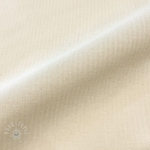 Dekostoff DOBBY Colored stripe naturel