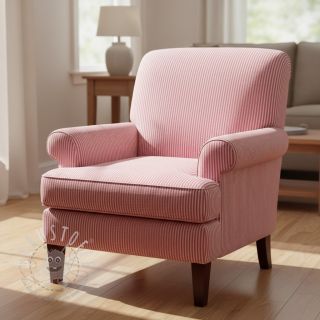 Dekostoff DOBBY Colored stripe fuchsia