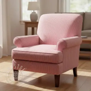 Dekostoff DOBBY Colored stripe fuchsia