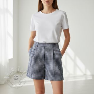 Baumwollstoff YARN DYED Check Anabel teal