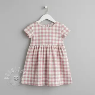 Baumwollstoff FLANNEL BIG Check light pink