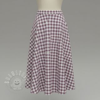 Baumwollstoff FLANNEL BIG Check mauve