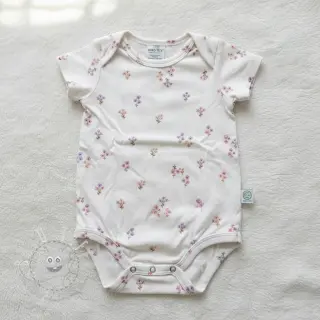 Baumwollstoff FLANNEL Flowers white
