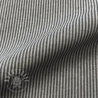 Dekostoff DOBBY Colored stripe black