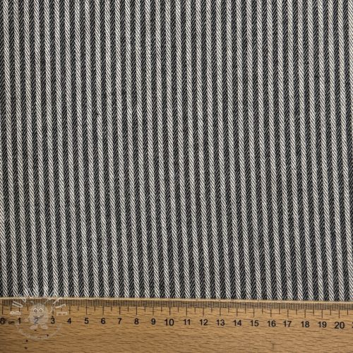 Dekostoff DOBBY Colored stripe black