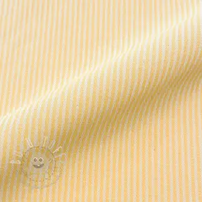 Dekostoff DOBBY Colored stripe pastel yellow