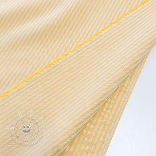 Dekostoff DOBBY Colored stripe pastel yellow