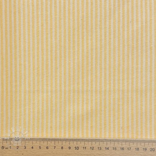 Dekostoff DOBBY Colored stripe pastel yellow