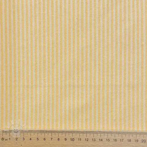 Dekostoff DOBBY Colored stripe pastel yellow