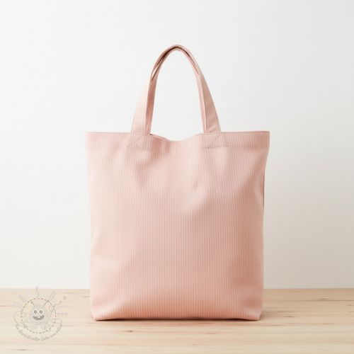 Dekostoff DOBBY Colored stripe light pink