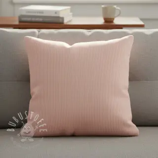 Dekostoff DOBBY Colored stripe light pink