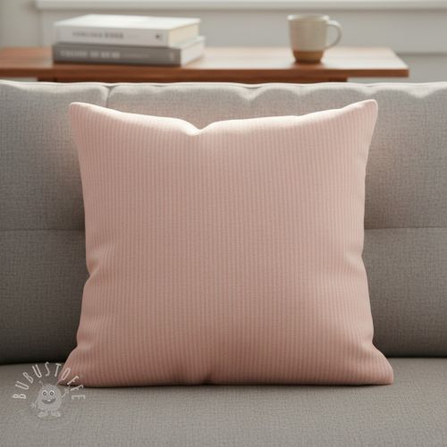 Dekostoff DOBBY Colored stripe light pink