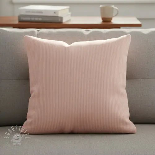 Dekostoff DOBBY Colored stripe light pink