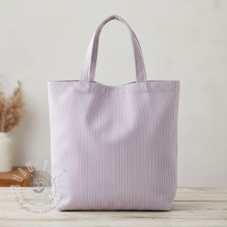 Dekostoff DOBBY Colored stripe lavender