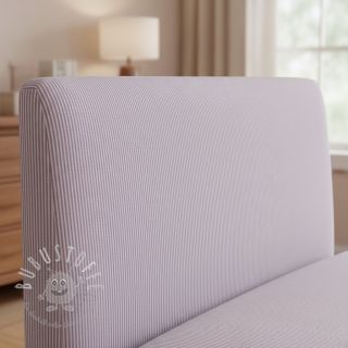 Dekostoff DOBBY Colored stripe lavender